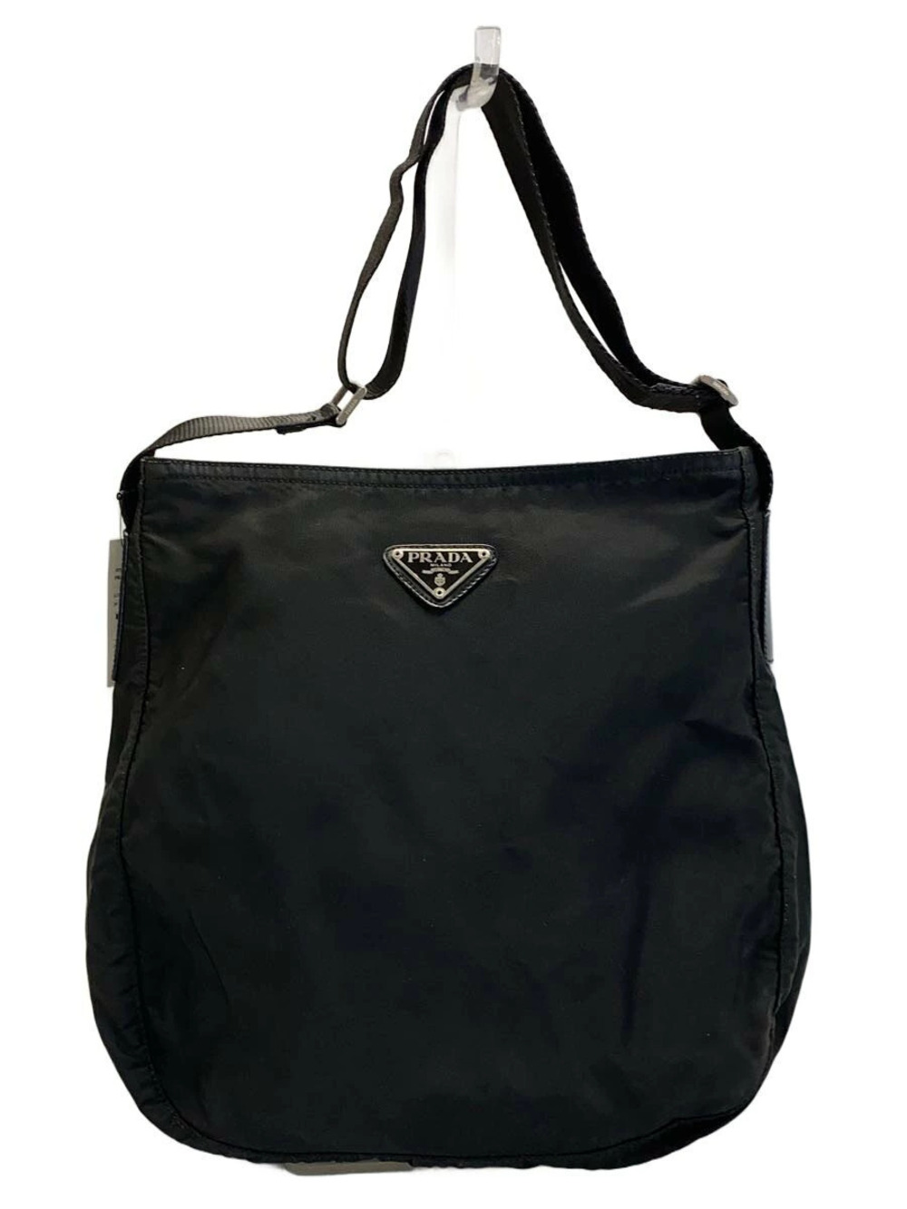 Prada Tessuto Messenger Bag Crossbody black